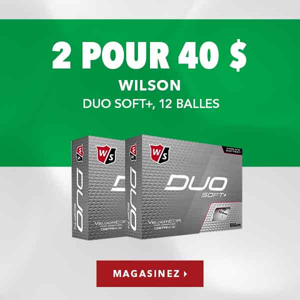 Wilson Duo Soft+, 12 balles - 2 pour 40 $